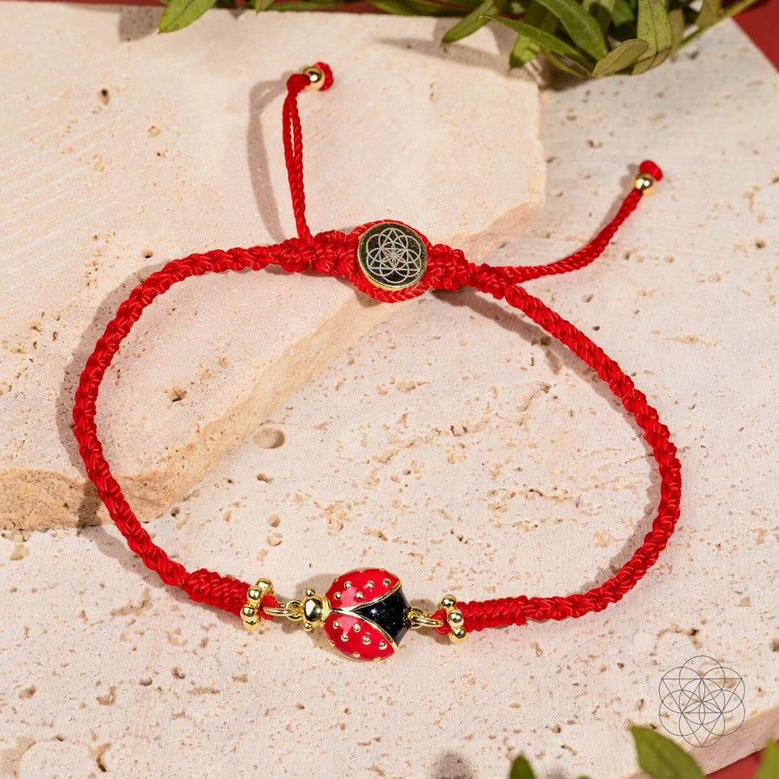 Lucky Ladybug - Four - Strand Red String Bracelet - Conscious Items
