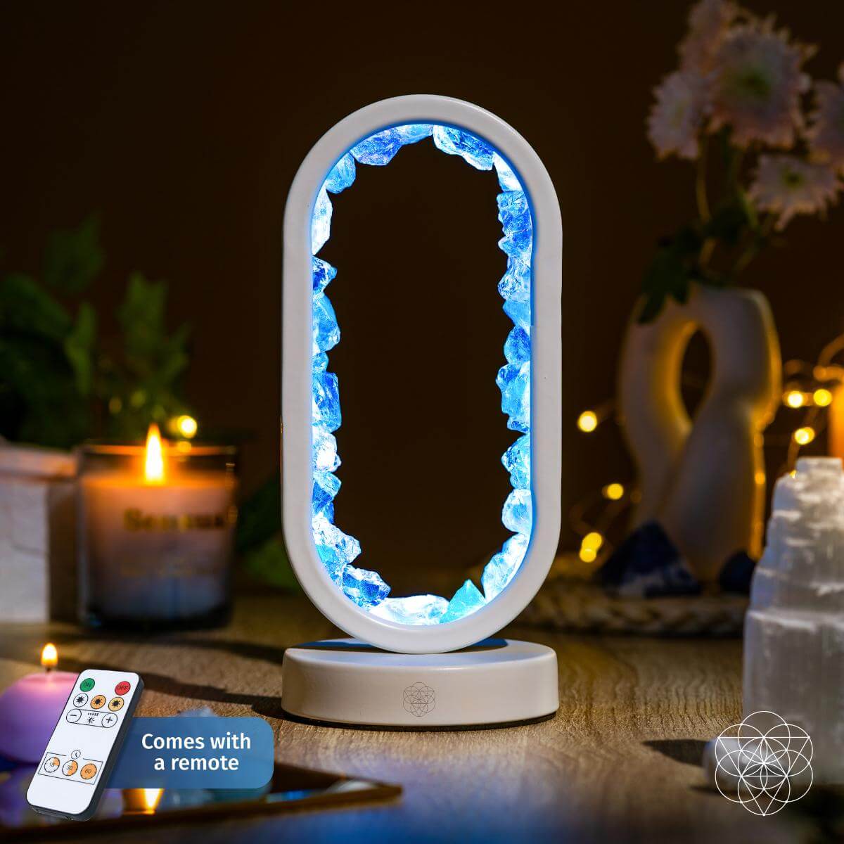 Manifest Success Clear Quartz Lamp Achievement
