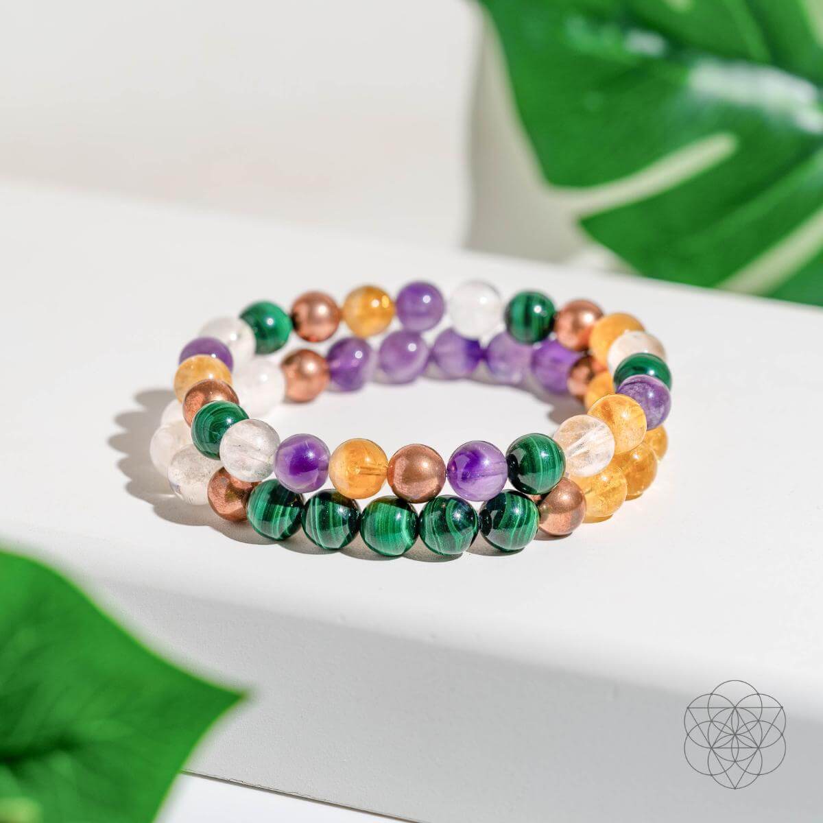 Powerhouse of Wealth Manifestation Crystal Quartet Bracelet Set