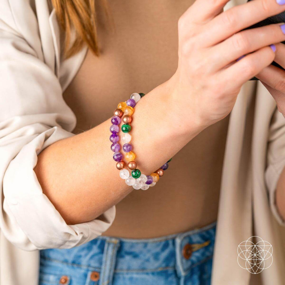Powerhouse of Wealth Manifestation - Crystal Quartet Bracelet Set - Conscious Items