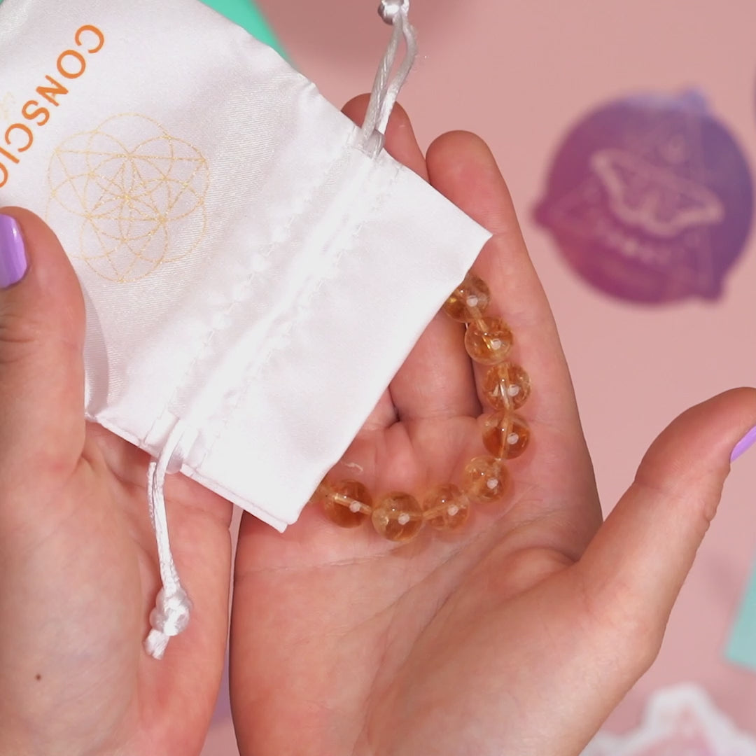 Brazalete de citrina Pixiu