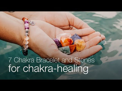 7 Chakra Armband und Steine Set