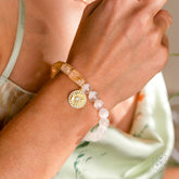 Quartet of Luck - Citrine &amp; Selenite Bracelet of Serendipity - Conscious Items