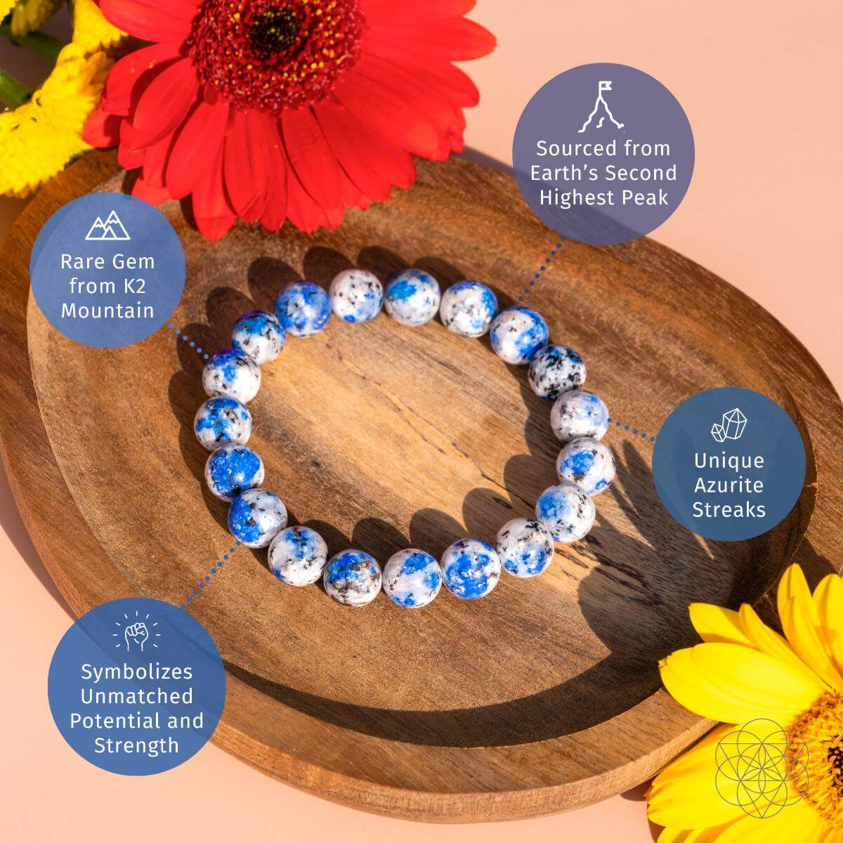 Rare K2 Stone Bracelet of Spiritual Adventure - Conscious Items