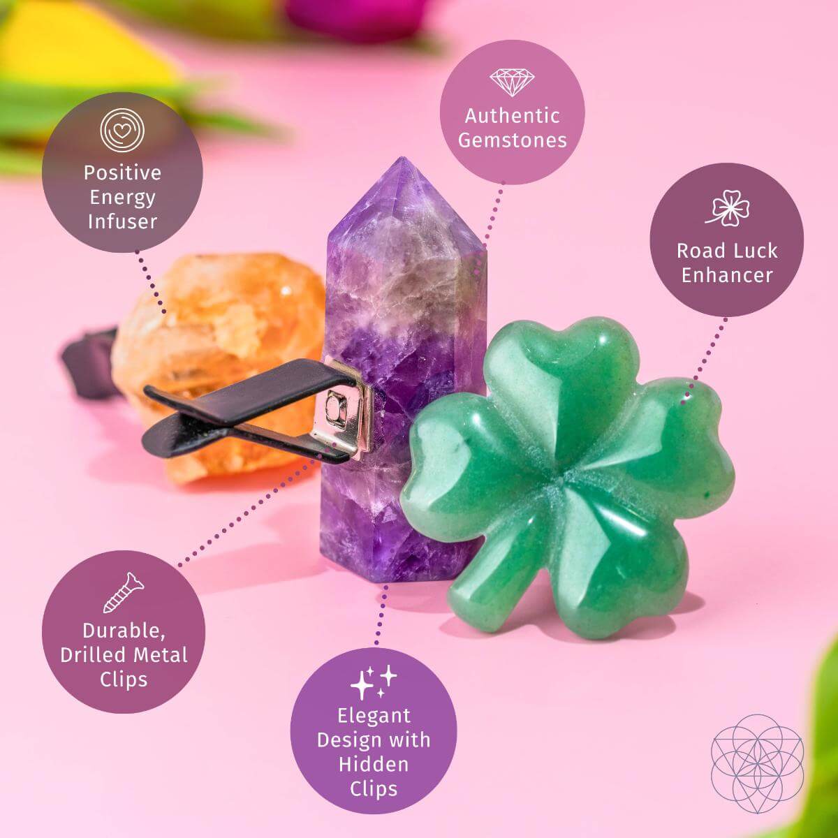 Road Guardians - Lucky Car Crystal Kit - Conscious Items