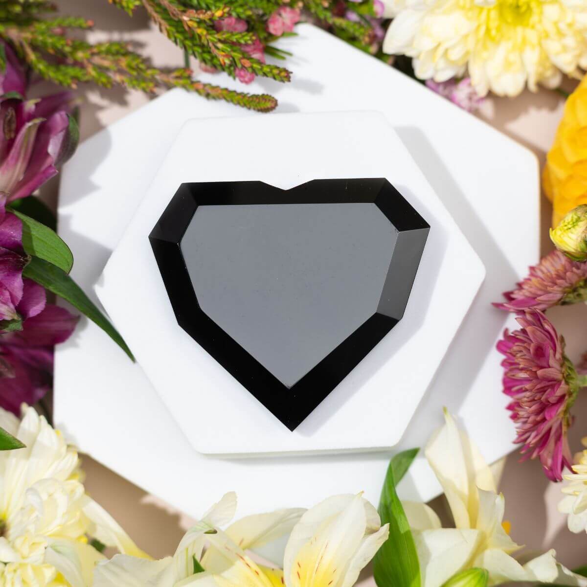 Royal Diamond Heart - Black Obsidian Negativity Repellent - Conscious Items