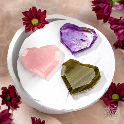 Royal Diamond Heart - Black Obsidian Negativity Repellent - Conscious Items