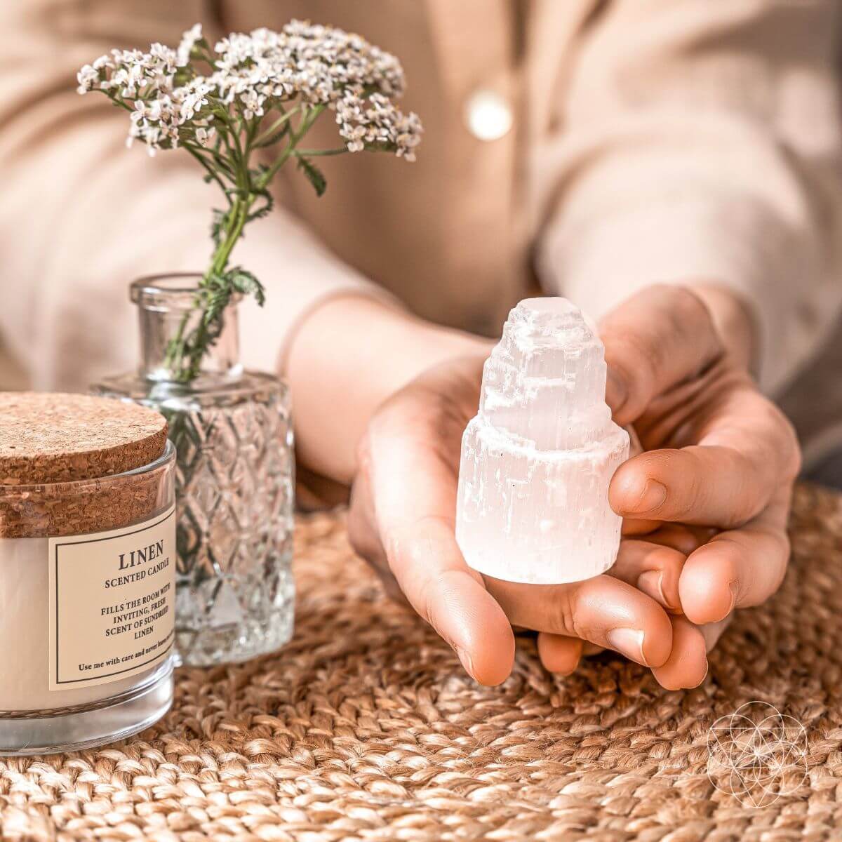 Selenite Cleansing Lamp - Conscious Items