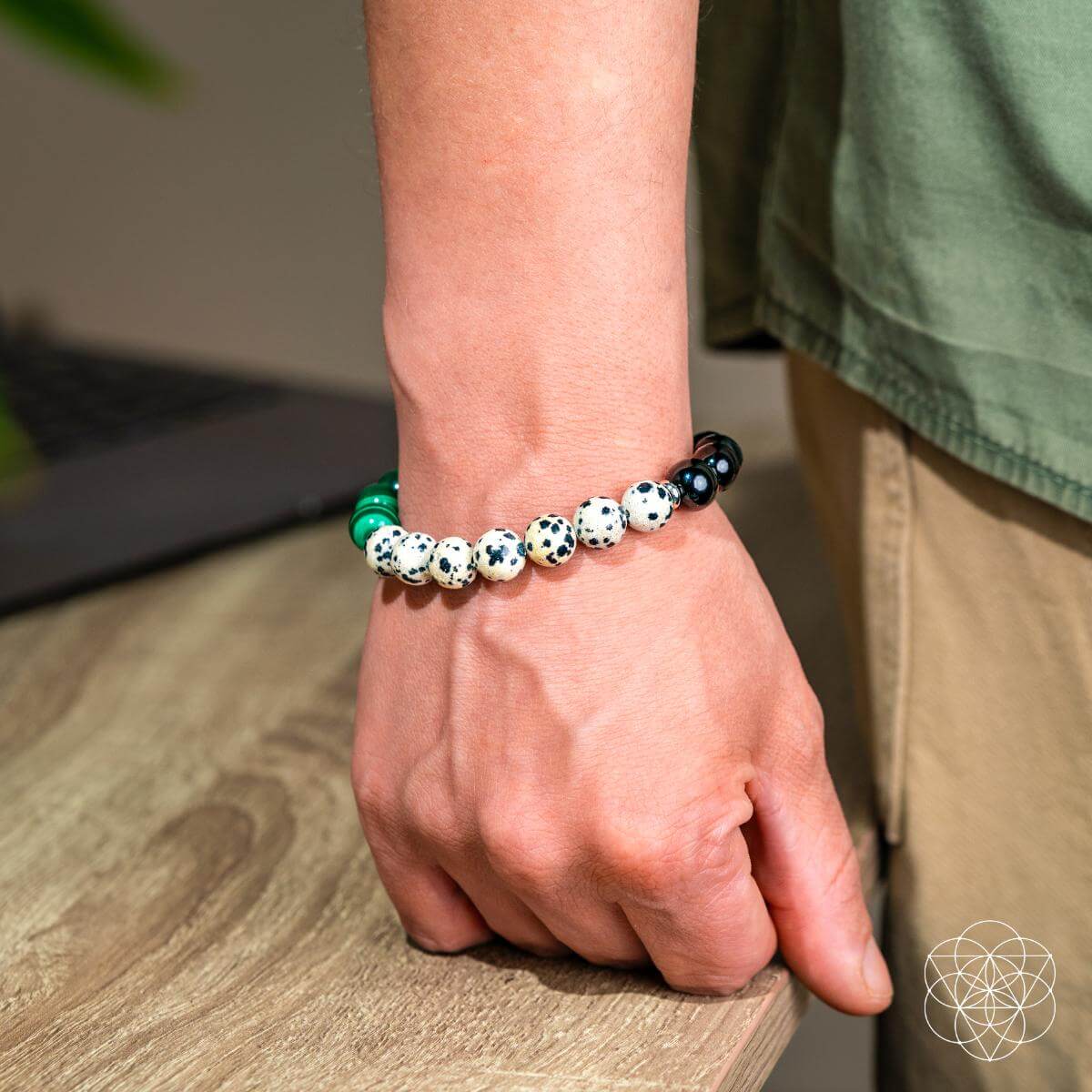 Soul Reset: Dalmatian Jasper Bracelet of Healing - Conscious Items