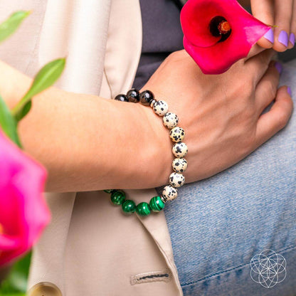 Soul Reset: Dalmatian Jasper Bracelet of Healing - Conscious Items