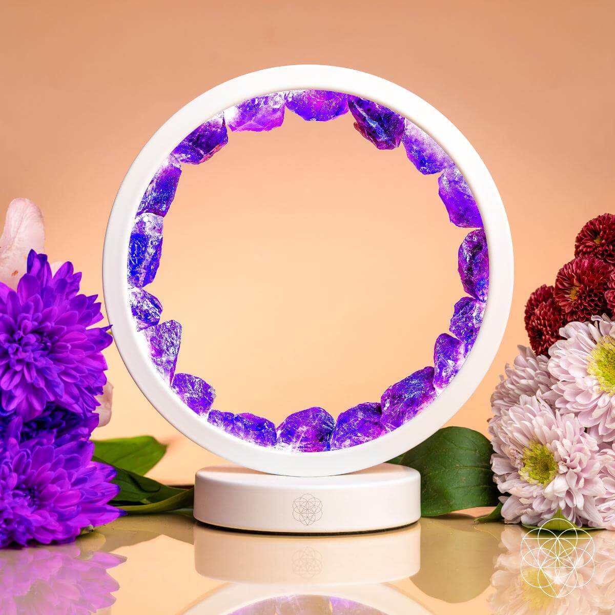 Stress Less Sleep More – Amethyst Healing Lamp