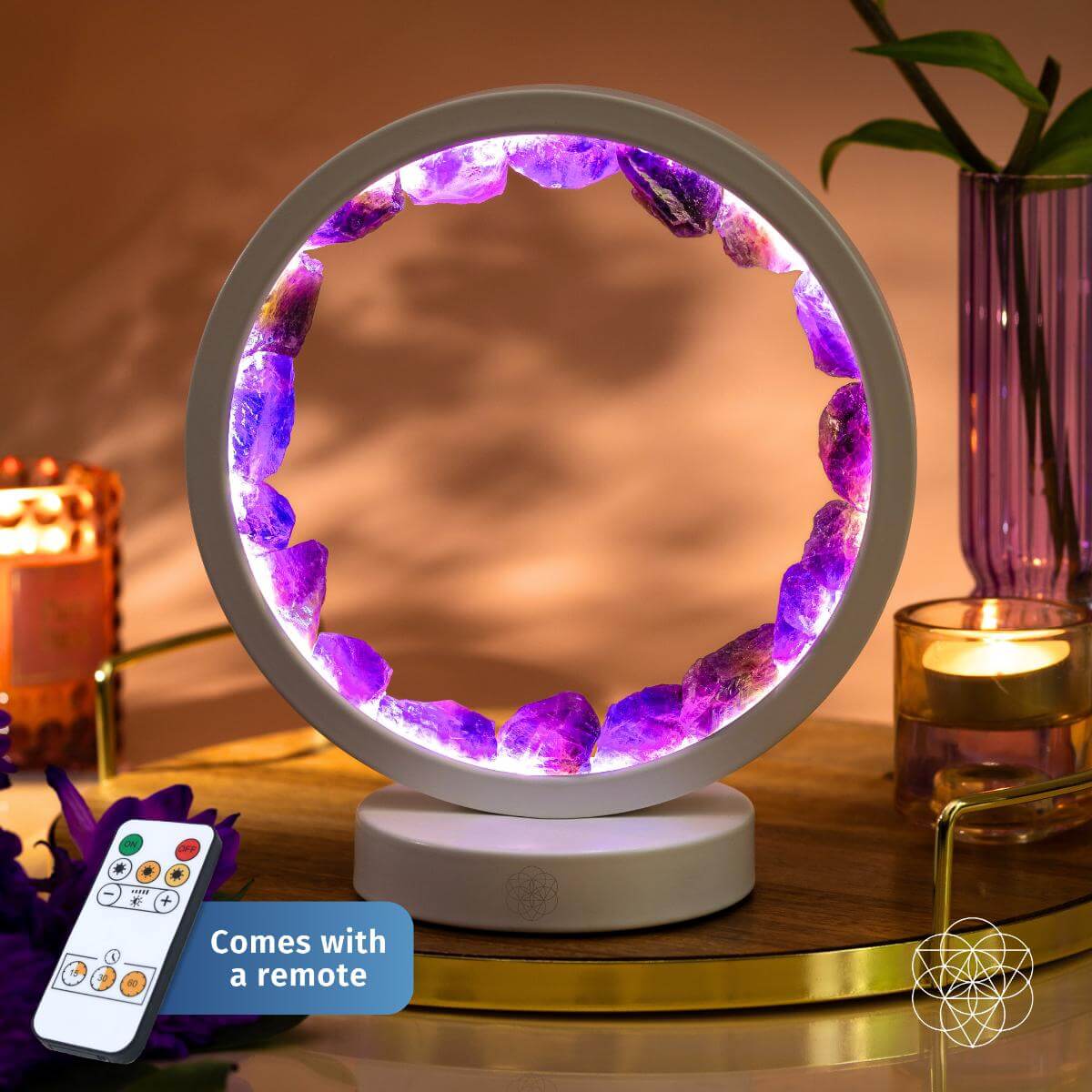 Stress Less, Sleep More – Amethyst Healing Lamp - Conscious Items