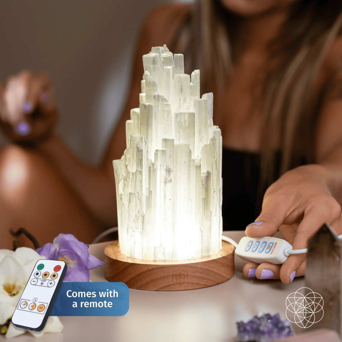 The Cleanse - All Selenite Lamp - 2 Pounds of Healing Power - Conscious Items