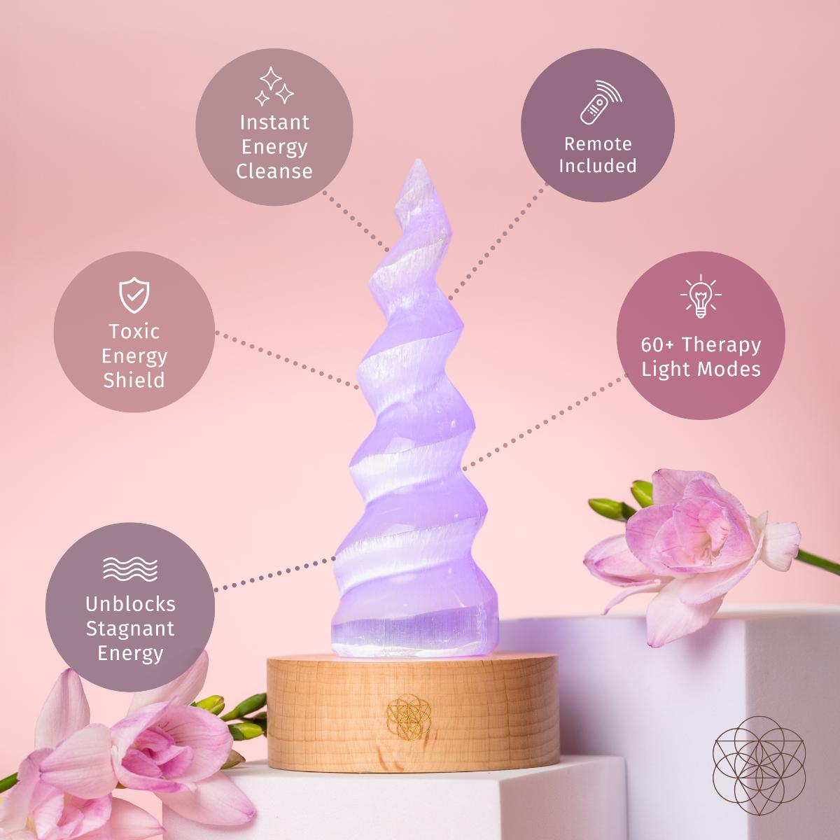 Therapy By Light - Selenite Flame Lamp - Conscious Items
