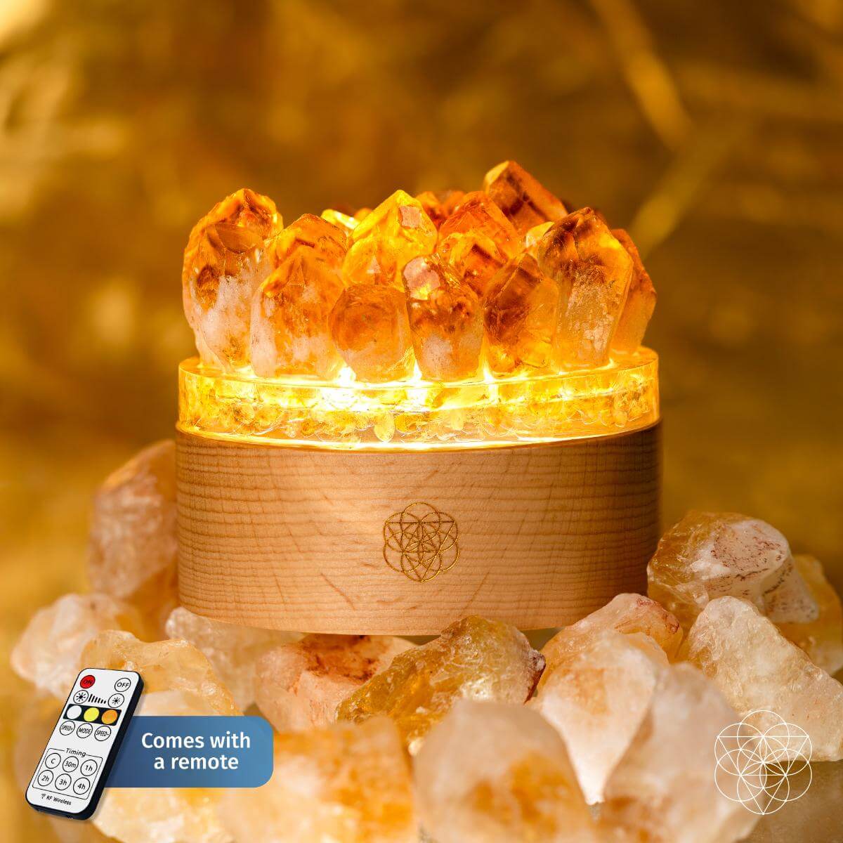 Turn My Life to Midas Citrine Lamp
