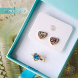 Thumbnail for abalone shell crystal rings