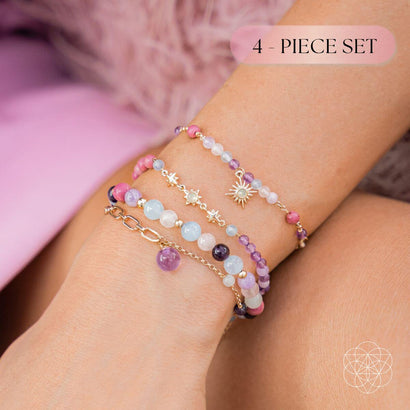 crystal bracelets set