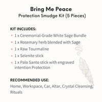 Bring mir Friedens schutz Smudge Kit (5 Stück)