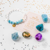 Thumbnail for crystal bracelet with aquamarine