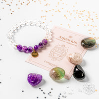 crystal bracelet with amethyst