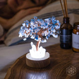 Thumbnail for Guardian Angel Lamp of Protection - Aquamarine Tree
