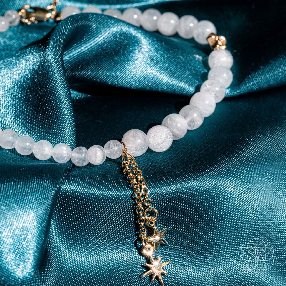 Divine Intuition - Moonstone Anklet and Earrings Set