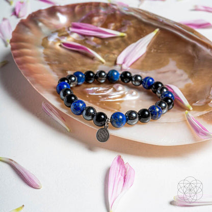 black and blue crystal bracelet