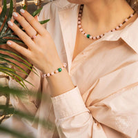 rose quartz crystal bracelet