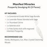 Thumbnail for Manifest Miracles - Prosperity Smudging Kit (5 Pieces)