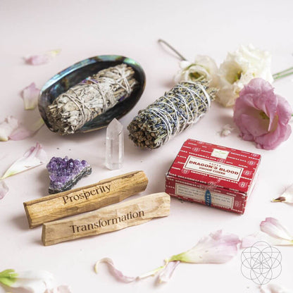 Attract Abundance - Premium Manifestation Smudge Kit (8 Pieces) - Conscious Items