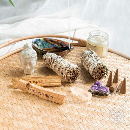 Attract Abundance - Premium Manifestation Smudge Kit (8 Pieces) - Conscious Items
