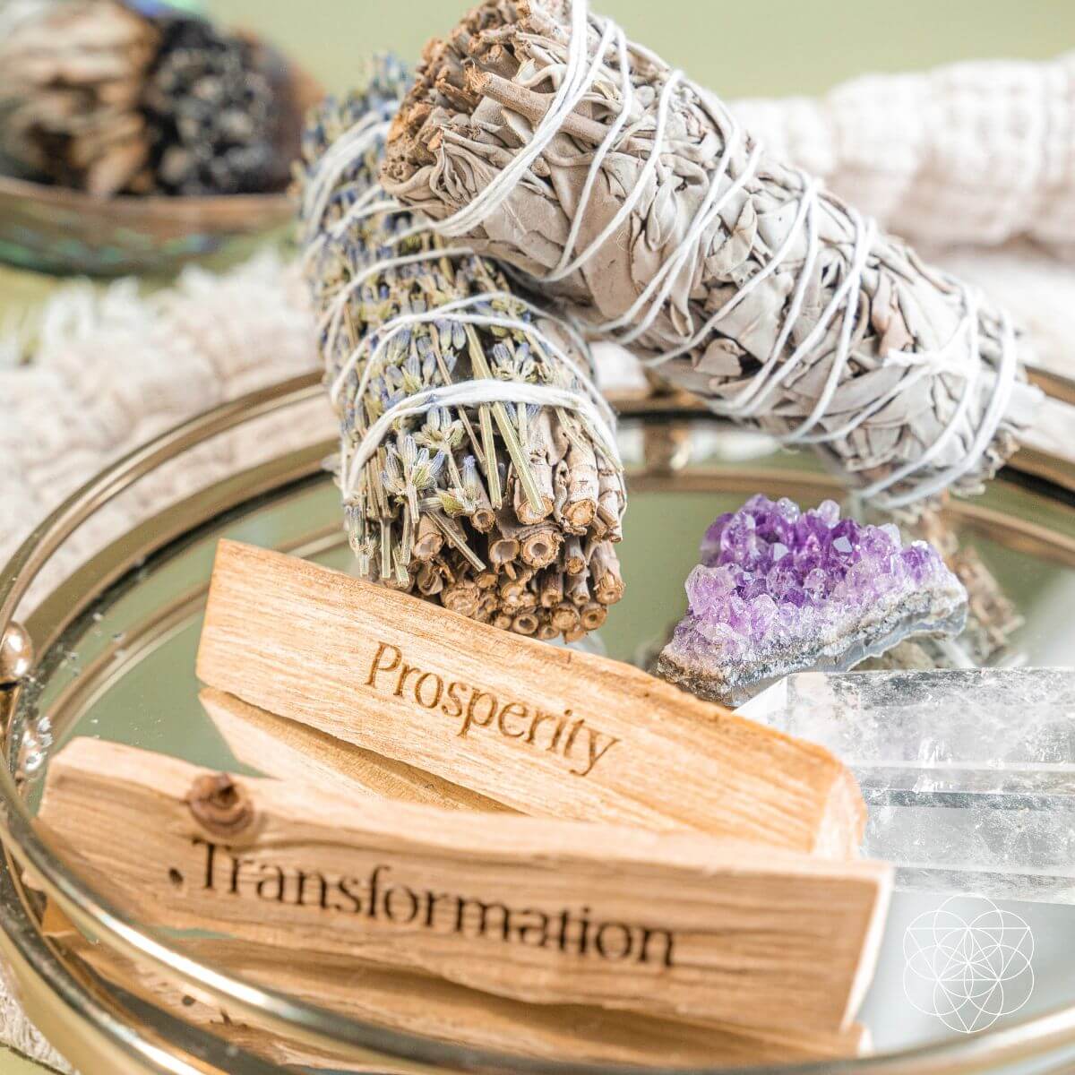 Attract Abundance - Premium Manifestation Smudge Kit (8 Pieces) - Conscious Items