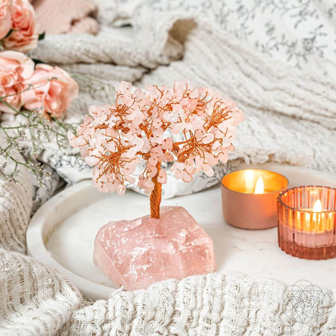 Home Sweet Home - Feng Shui Rose Quartz Tree - Conscious Items