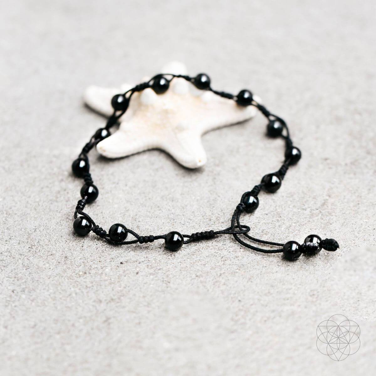 Obsidian Grounding Anklet - Conscious Items