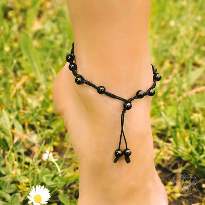 Obsidian Grounding Anklet - Conscious Items