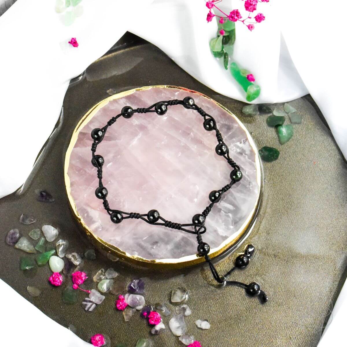 Obsidian Grounding Anklet - Conscious Items