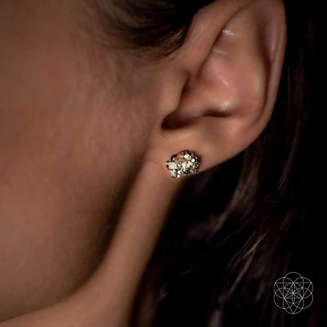 Pyrite Earrings of Wealth - Conscious Items