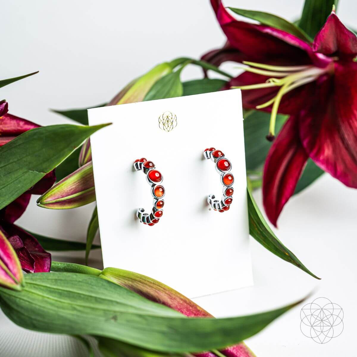 Rising Phoenix Carnelian Earrings Ambition