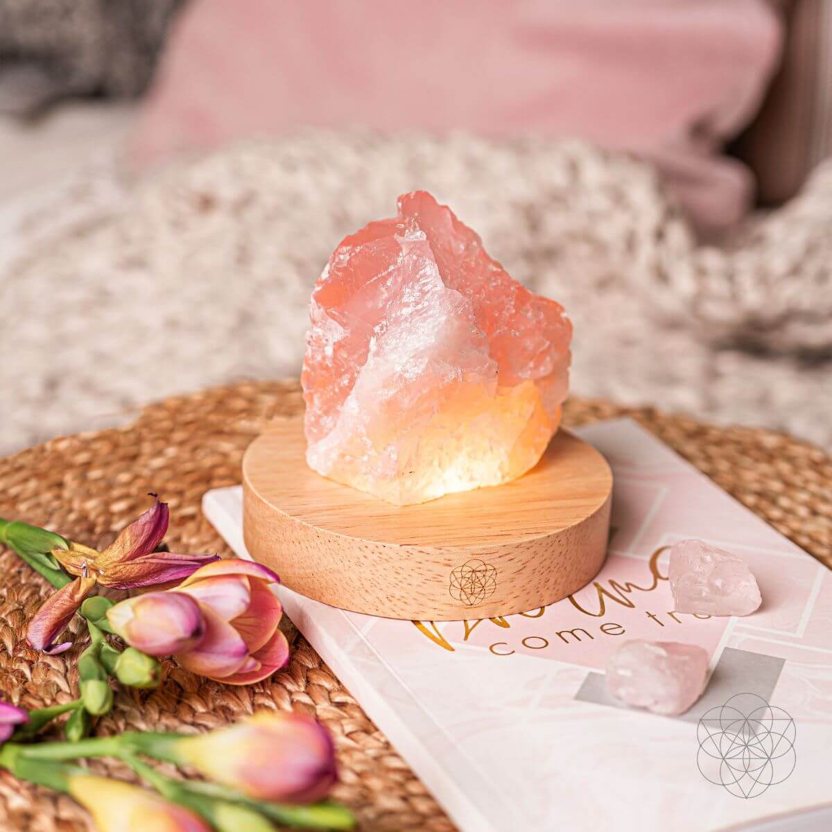Rose Quartz Lamp of Compassion - Conscious Items