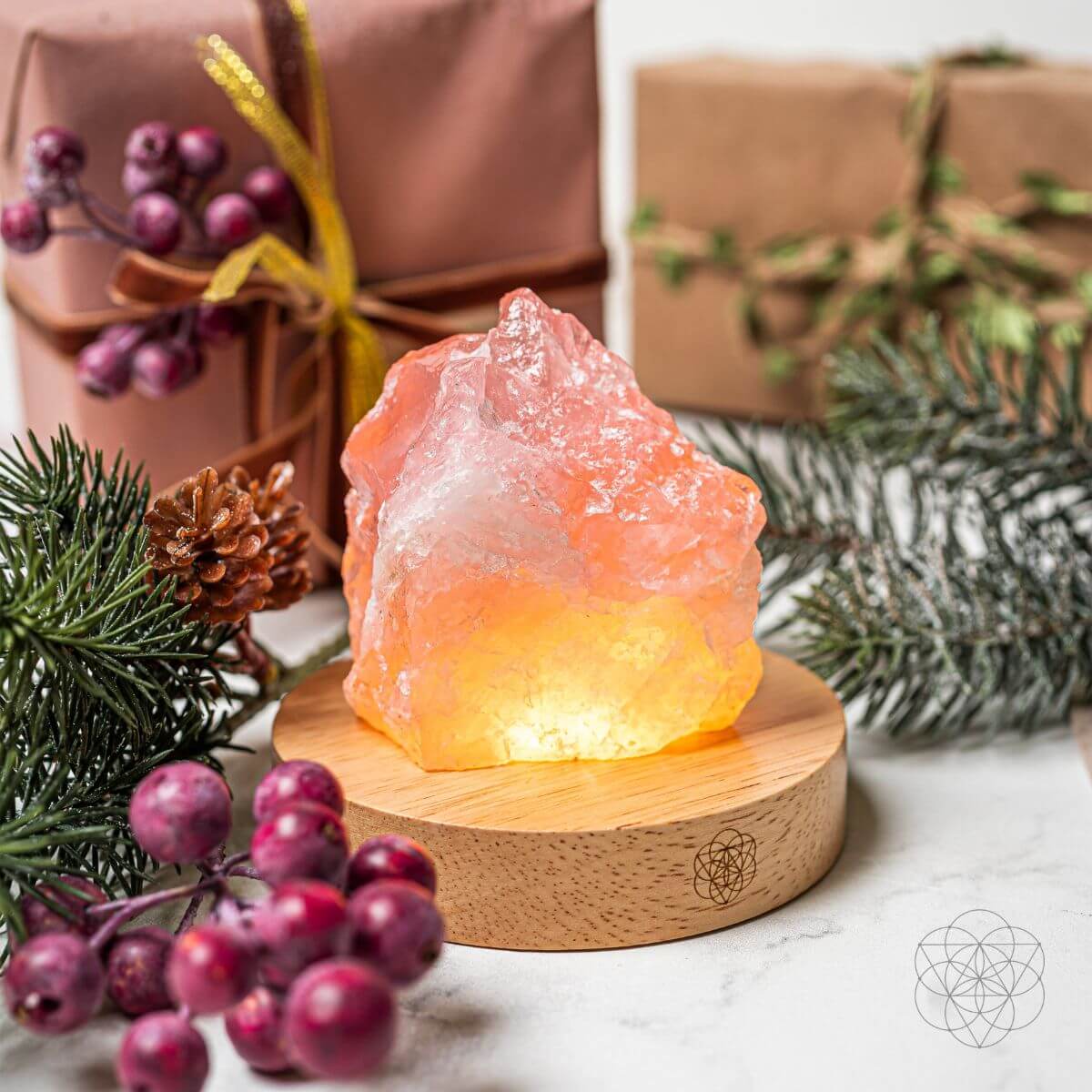 Rose Quartz Lamp of Compassion - Conscious Items