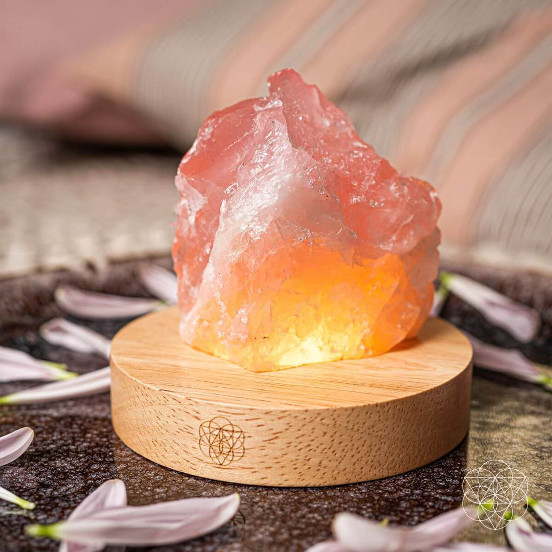 Rose Quartz Lamp of Compassion - Conscious Items