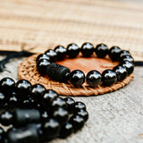 Thumbnail for black obsidian crystal bracelets