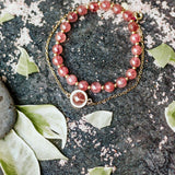 Thumbnail for pink quartz crystal bracelets