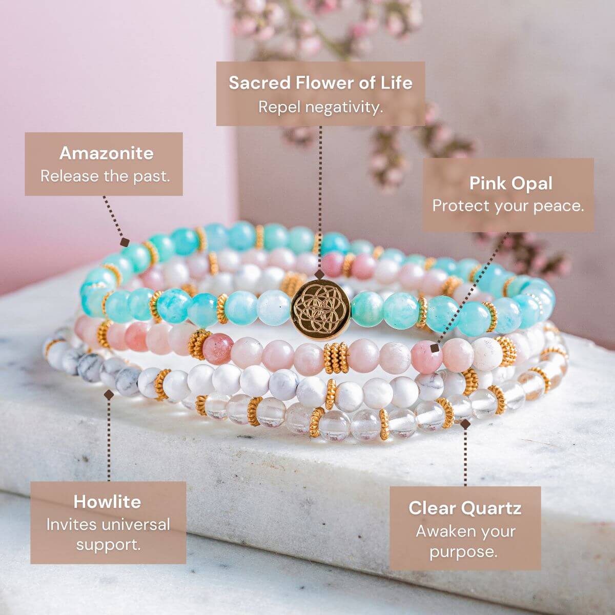 Stress Reliever Bracelet Pack of 4 - Conscious Items