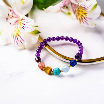 chakra healing crystal bracelet