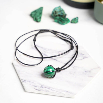 malachite necklace