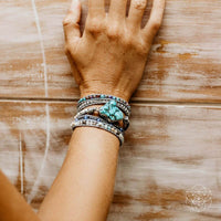 crystal bracelets with turquoise