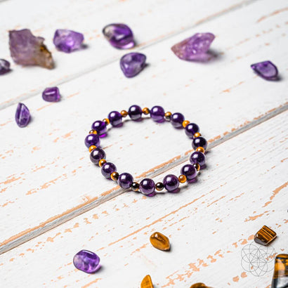 violet crystal bracelet