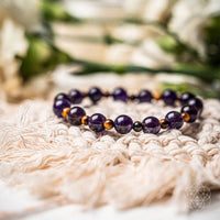 purple crystal bracelet