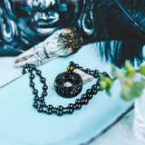Thumbnail for black obsidian pendant
